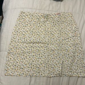 yellow flower skirt